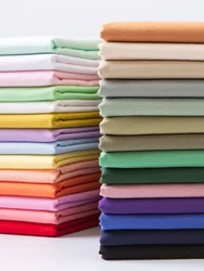 100% Cotton Fabric Poplin Summer Per Meter for Dress Pants Shirt Lining Doll Clothes Sewing Cloth Thin Soft Breathable White Red