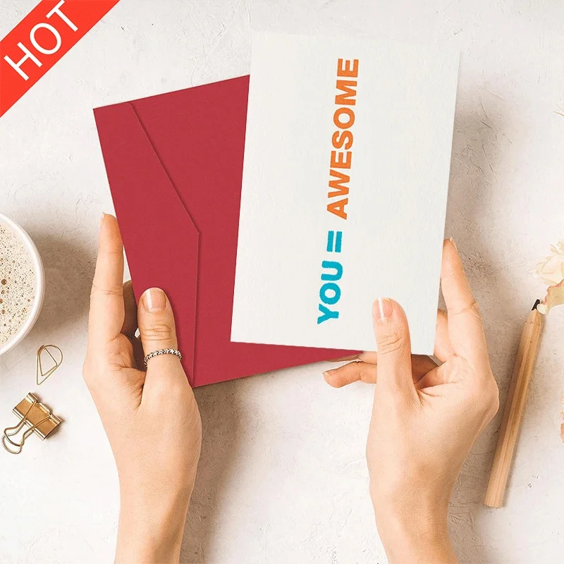 

You Are Awesome Greeting Card,Encouragement Card,Inspirational Note Card for Friends Family Colleagues