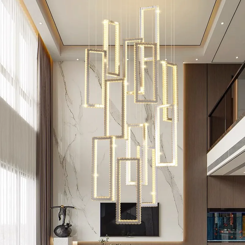 

Modern Home Decor Led Lights Pendant Light Lamps Forstaircase Chandeliers For Living Room Hanging Light Indoor Lighting