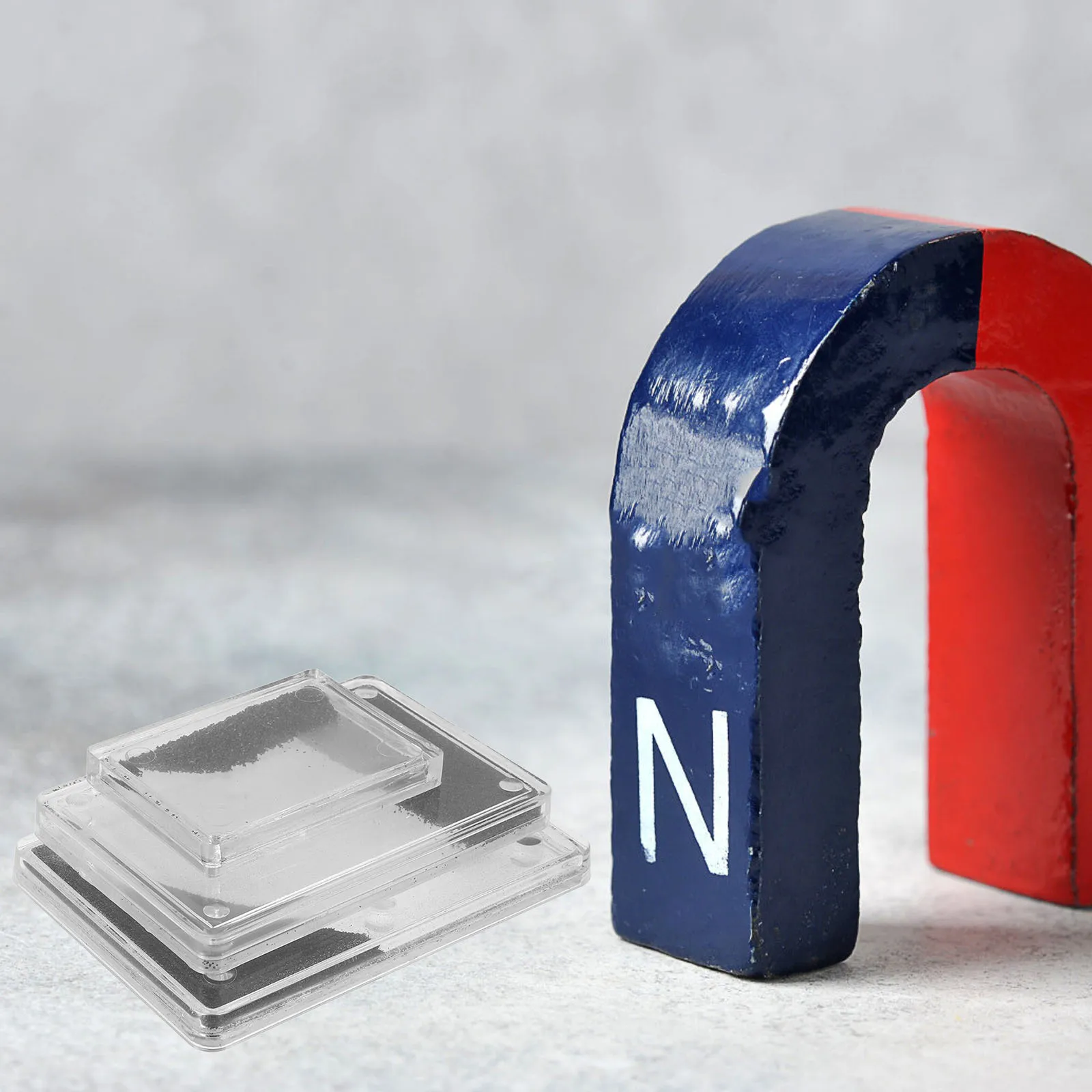 3 قطعة معيد المجال المغناطيسي مع مسحوق أكسيد الحديد مجموعة علوم الفيزياء القابلة للتعديل لتعليم تعليم جذع الفصول الدراسية #1