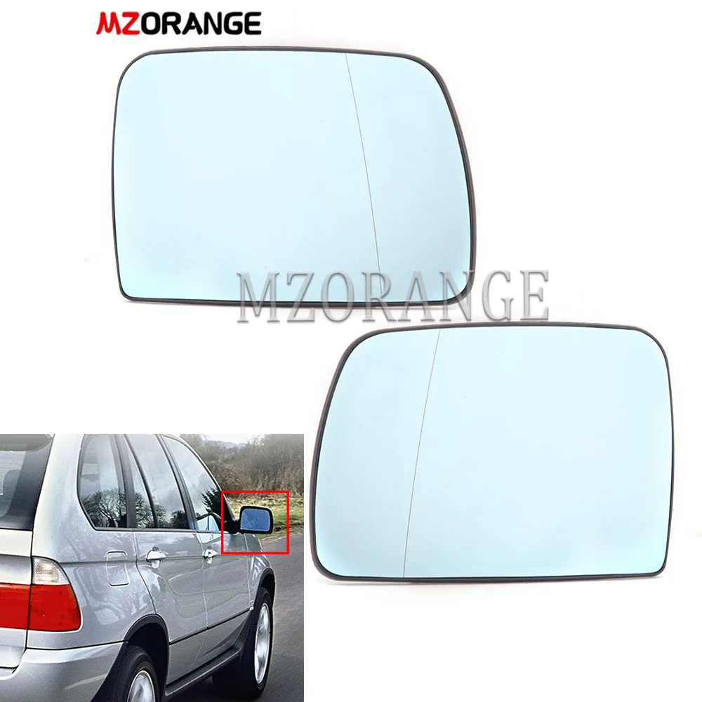 For BMW E53 X5 1999-2006 Heated Side Mirror Glass Door Wing Rear View Rearview Mirrors Glass Lens accessories 51168408797