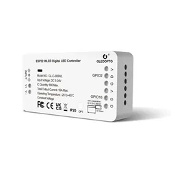 WLED APP DC5V-12V 24V WIFi Dream Color RGB RGBW APP Controller WiFi Mini Fantasy Wireless Remote Control Light and Music C