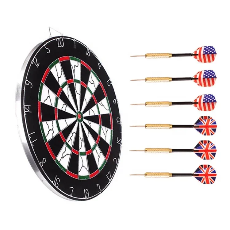 

Unisex Adult 18-Inch Official Size Dartboard with Durable Steel Tip Darts New & Improved