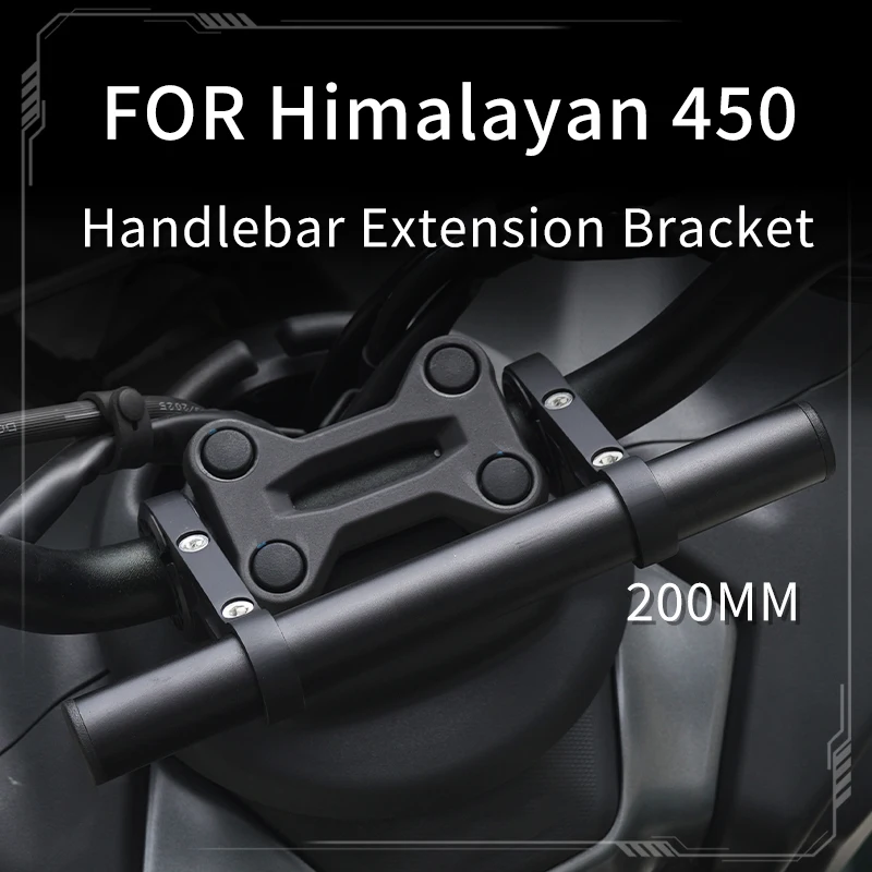 For Royal Enfield Himalayan 450 Motorcycle Handlebar Extension Bracket 200mm Phone GPS Mount Fits 22/25/28/32mm Handlebars