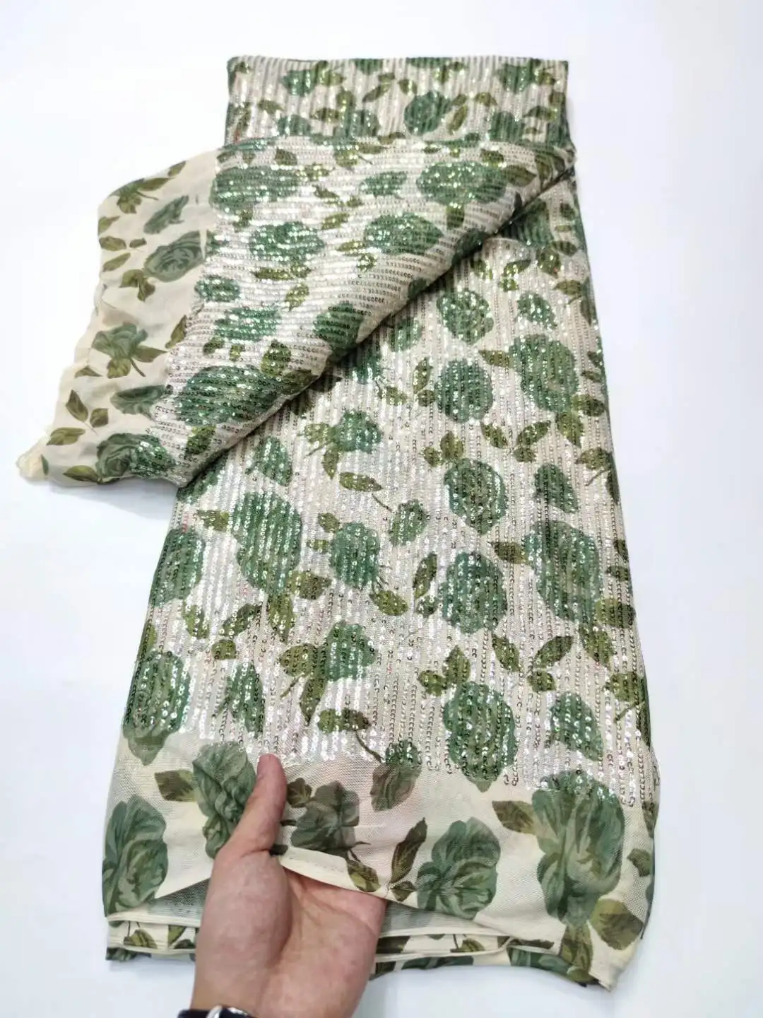 Rosa Stoff hochwertige afrikanische Spitze Stoff Französisch Netz Pailletten Stoff Nähen Stickerei Spitze Tüll Nigeria Kleid 5Yard