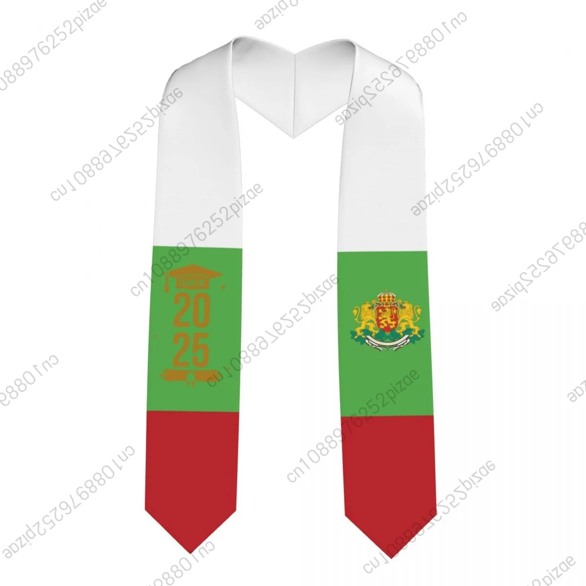 

New Bulgaria Flag Class Of 2025 183*13CM Graduation Stole Sash Scarf For International Students Proud