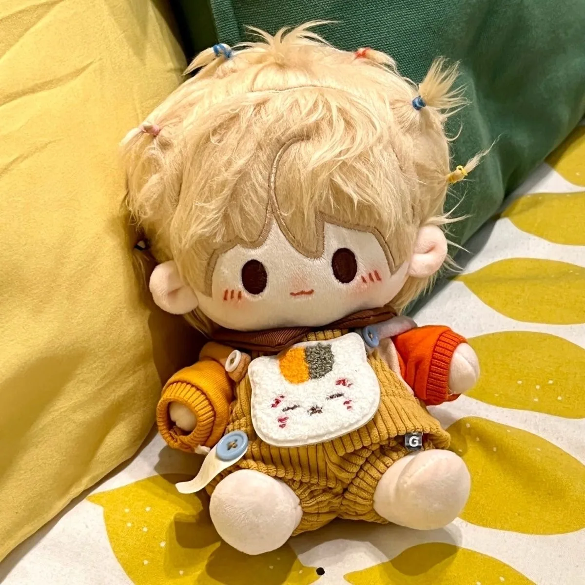 20CM buku Anime Natsume of Friends Natsume Takashi atribut Cosplay tampan gaun Badan katun lembut maskot Kawaii