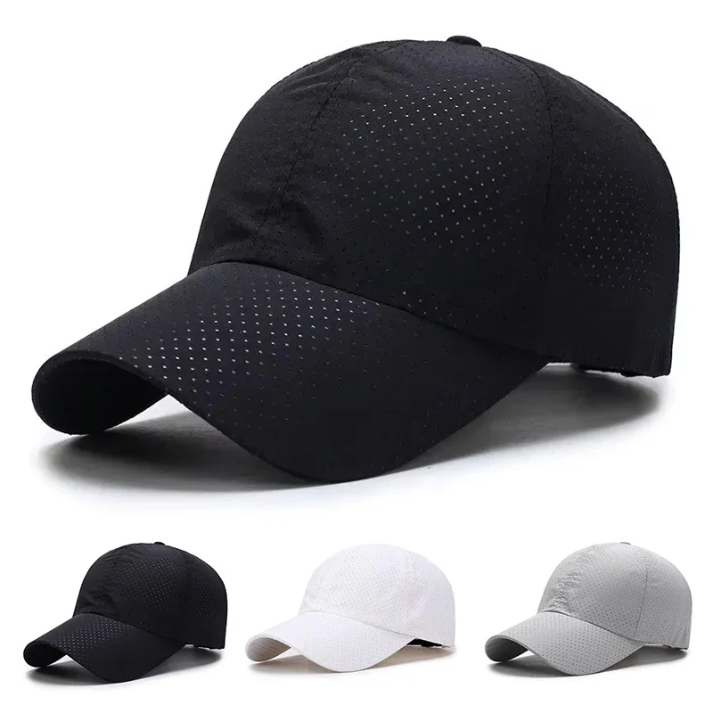 Hat Spring Summer Solid Color Mesh Cap Baseball Cap Autumn Korean Edition Sunscreen Hat Mesh Breathable Peaked Cap Men Women