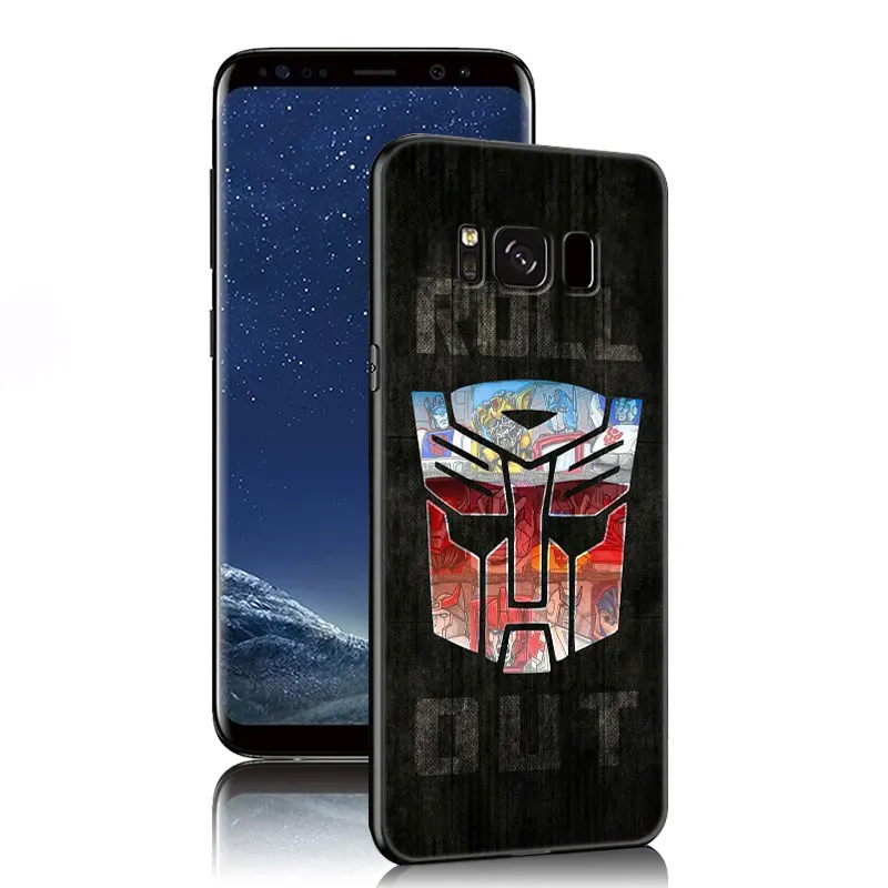 Transformers Hot Cool Black Silicone Phone Case For Samsung Galaxy S20 S23 FE S21 S22 S24 Ultra S10 Lite S8 S9 Plus S7 Edge