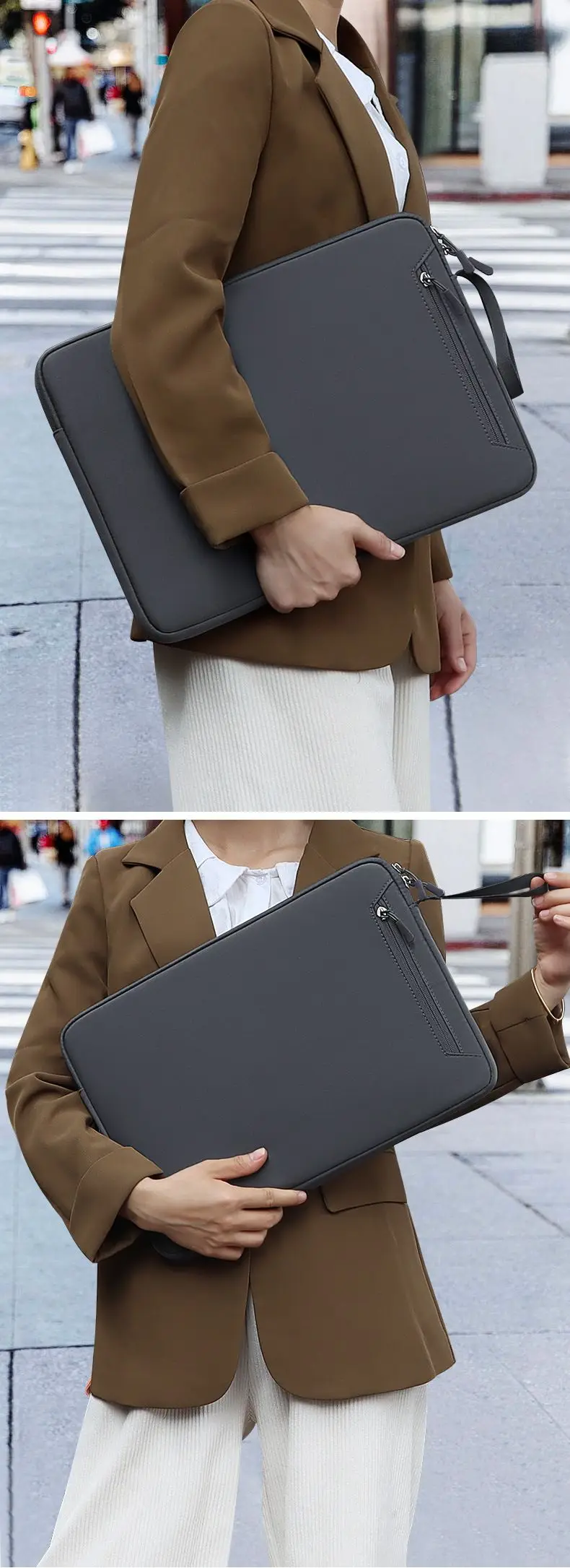 Laptop-Schutzhülle 13,3-15,4 Zoll Wasserdichte Tragetasche für MacBook, Notebook, Tablet – Detail 14