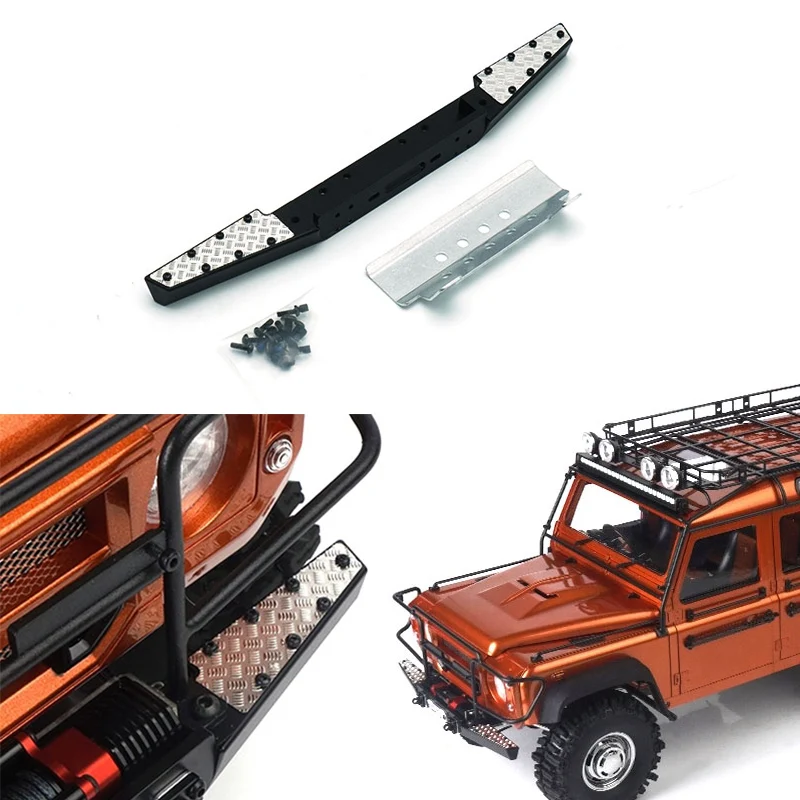 Comes with Floor Mats and Metal Simulated Front Bumper for 1/10 RC Crawler Car Traxxas TRX4 Defender Jingguan D110 Body Shell