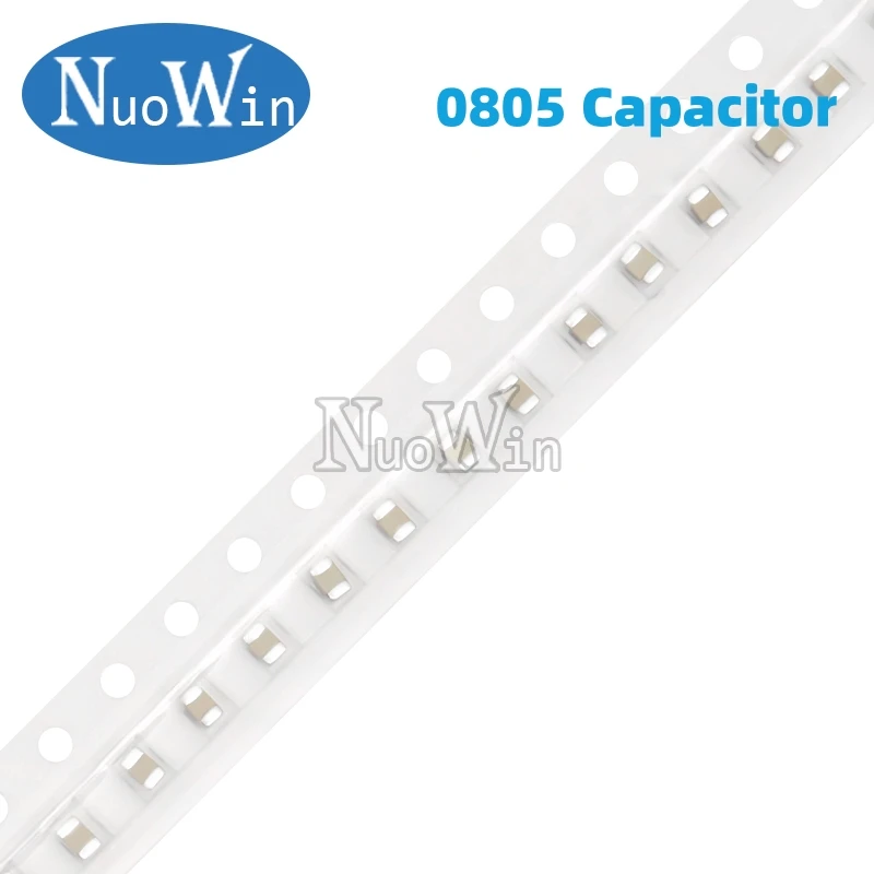 Imagem -04 - Capacitor Cerâmico Multicamadas Microplaqueta de Smd 0805 0.5pf47uf 10pf 22pf 100pf 1nf 10nf 10nf 10nf 100nf 01 uf 1uf 22 uf 47 uf 10uf 22uf Carretel