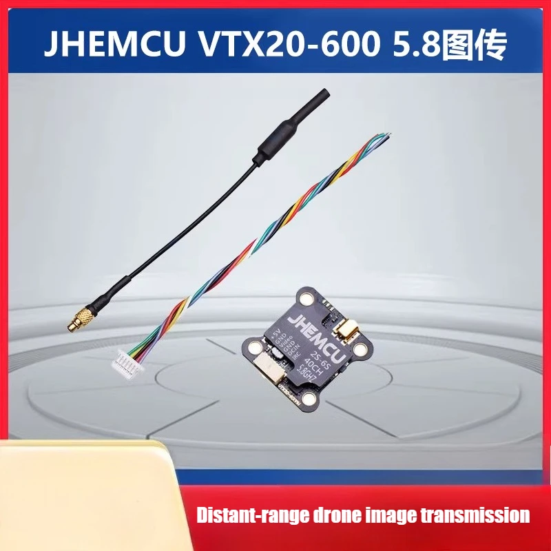 

JHEMCU VTX20-600, поддержка передачи изображения дрона дальнего действия 2-6S, 26 В, 600 МВт, настройка параметров на радиоуправлении, 20X20, аксессуары для дронов