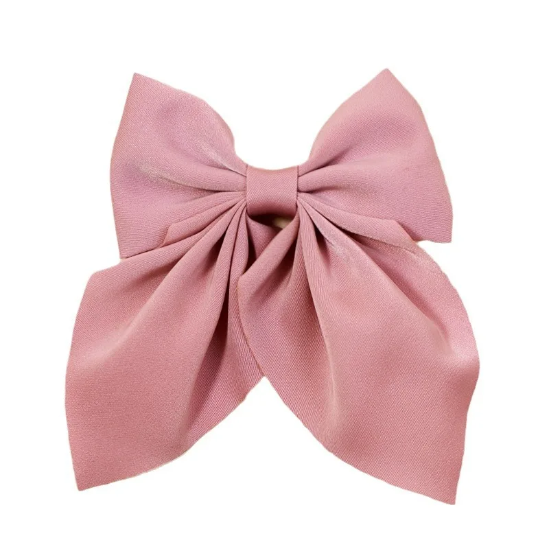 Bow Hair Clip Women 2024 New Back Head Hair Clip Headdress Network Red Hair Card Simple Top Clip Hair Accessories