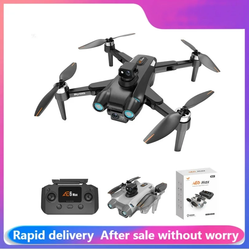 

2025 New AE6 Drone Professional 8K Dual Camera Quadcopter Helicopter Dorn Obstacle Avoidance Optical Flow 5G WiFi RC FPV Toy