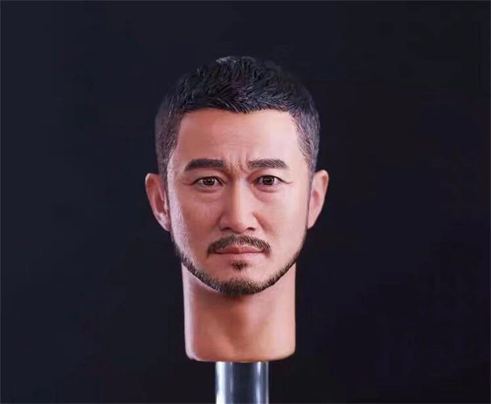 

1/6 Scale Jason Wu 오 경 Male Head Sculpt Carving Asia Star Model for 12" Action Figure Body Dolls SoldierCollection Toys