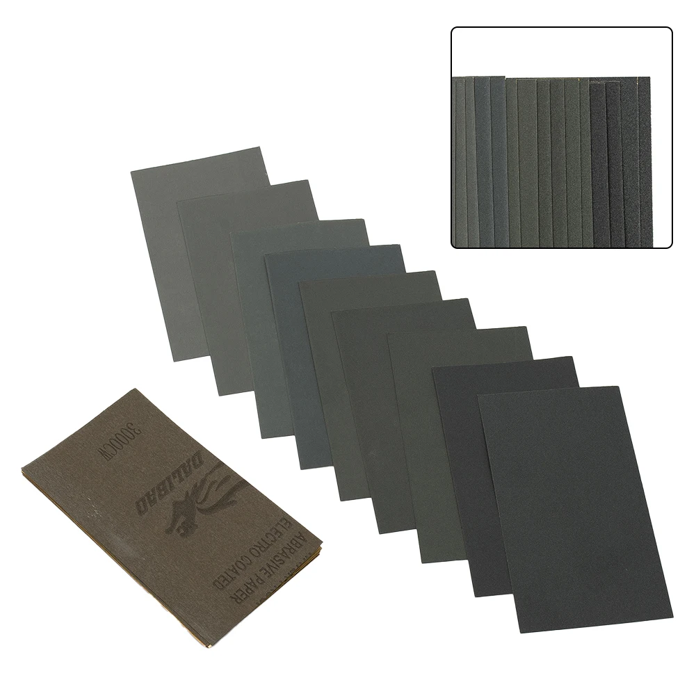 Wet And Dry Sandpaper 400-3000grit For Polishing Metal Glass Wood Polishing Sand Paper Waterproof High Quality