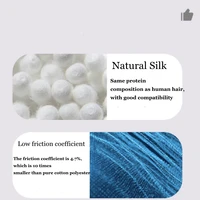 3PCS 100% Pure Mulberry Silk Hair Scrunchies Silk Hair Ties Hairbands Skinny Scrunchies Ponytail Holders Hair Care Accessories - Image 4