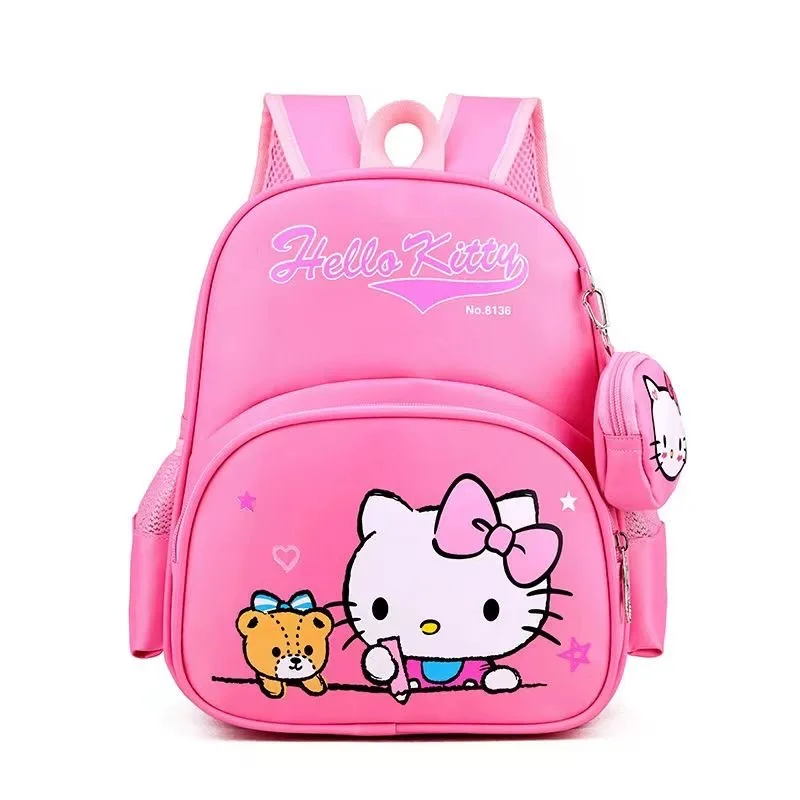 Hello Kitty Marvel Backpack Spider Man School Bag Shoulder Messenger Travel Schoolbag for Children Super Heroes Pupil School Bag