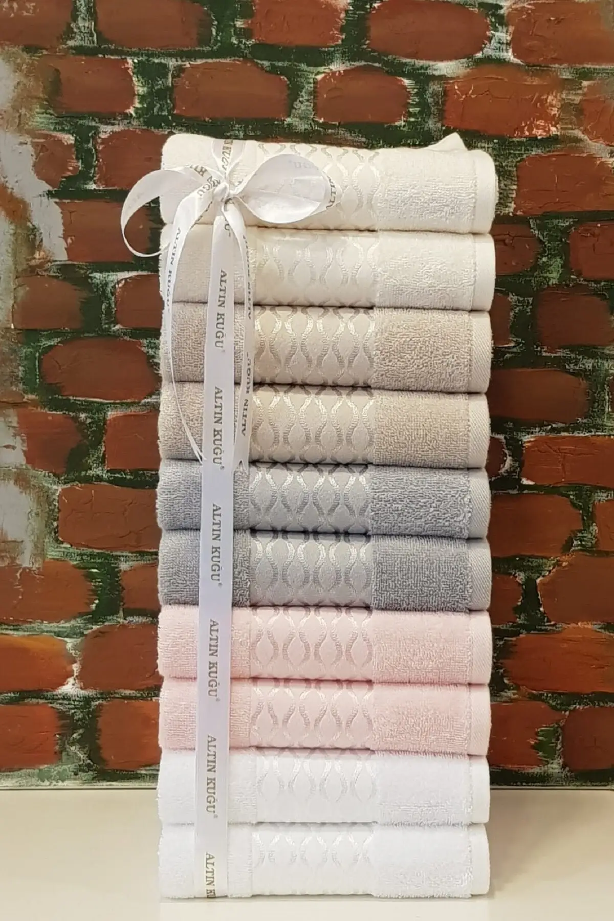 

Pink White Gray Colors Hand Towels for Home 10 Pcs 50x80cm Cotton Soft Luxury Home Textile Made in Turkey Sauna Turkish Towels