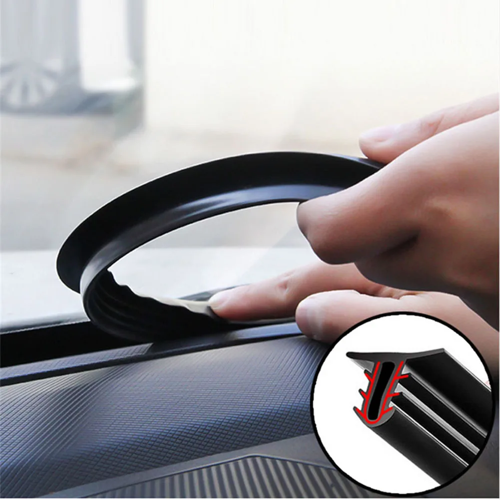 Car Rubber Dashboard Edges Strips Interior Upgrade Sound Seal Strip 1.6M U-Type Auto Accessories Sealing Strip Sale