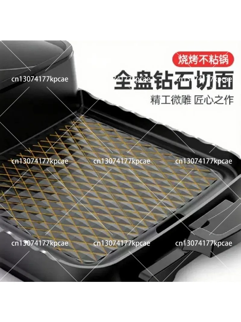 Dual-sided Electric Grill Pan - Multi-functional Hot Pot & BBQ Combo, Indoor Electric Hot Pot With Grill