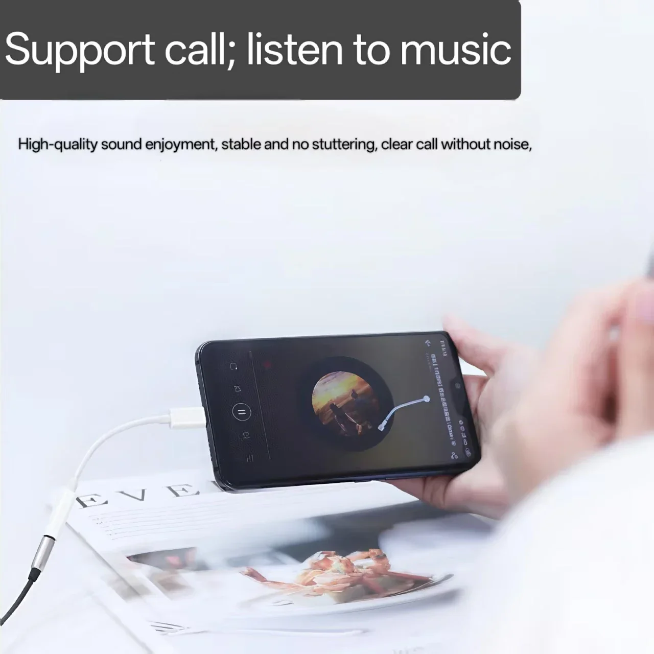 Type C To 3.5mm Aux Adapter 3 5 Jack Audio Cable for Huawei Xiaomi Redmi POCO Sumsang LG 3.5MM to 8Pin Aux Adputer for iPhone