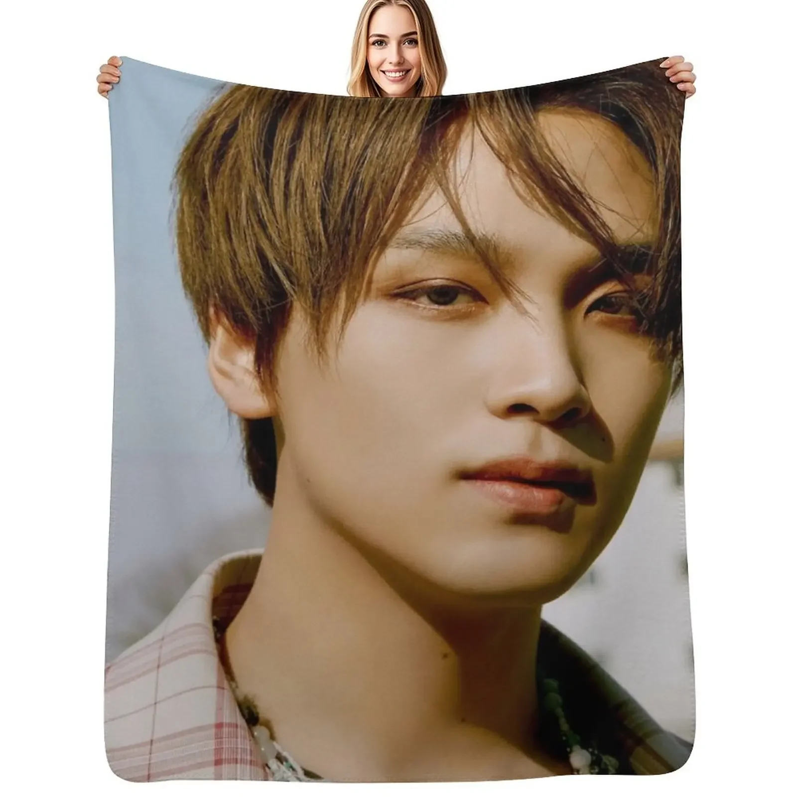 

haechan Throw Blanket Soft Big Custom For Decorative Sofa Blanket