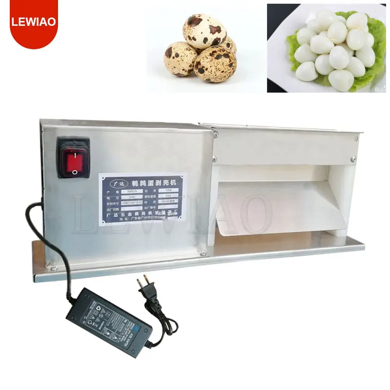 

Automatic Quail Egg Shelling Machine With Water Circulation Poultry Egg Peeling Cleaning Maker