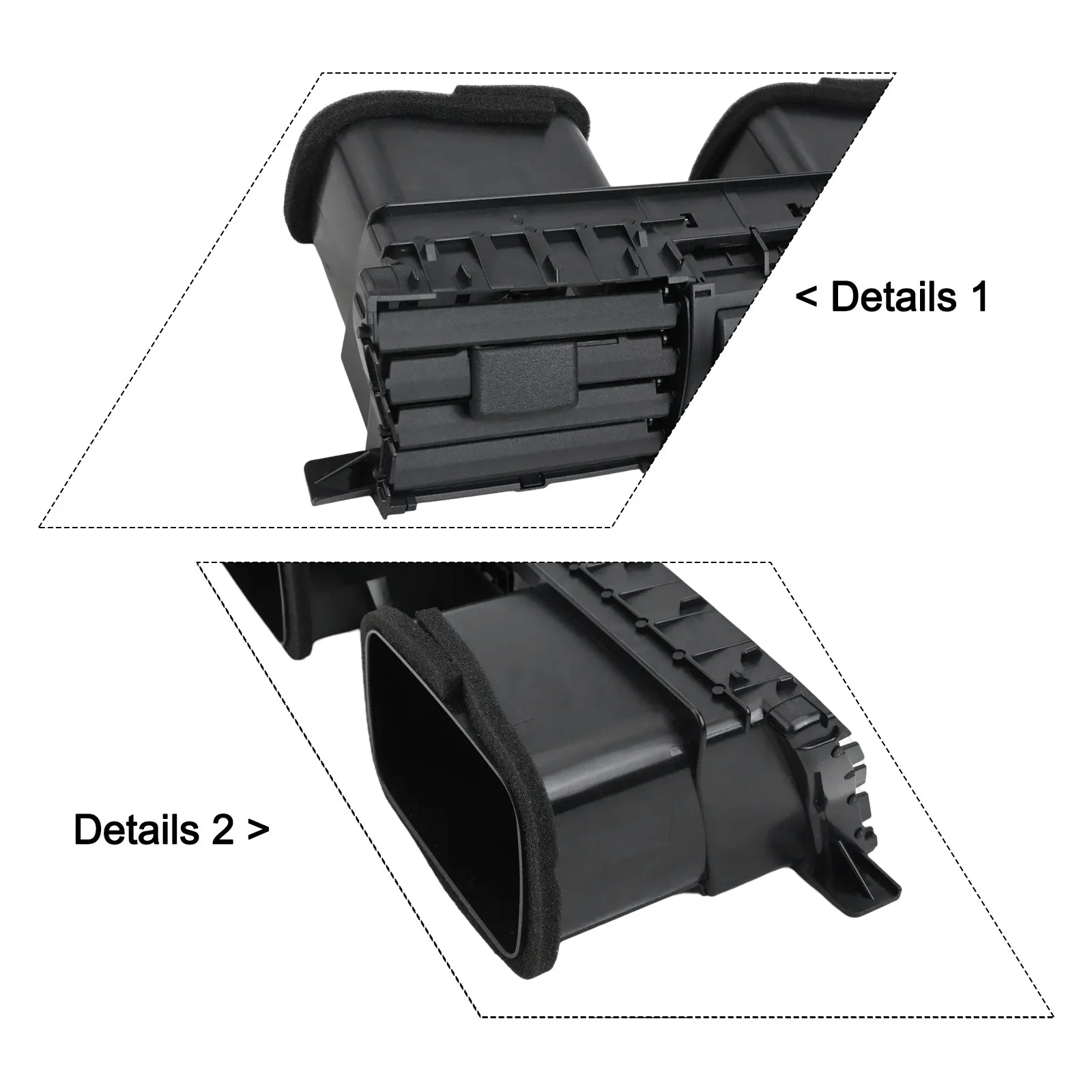 Ventilateurs de sortie A/C pour tableau de bord central de voiture Toyota Yadditif, sortie de climatisation, accessoires de voiture, 2008-13