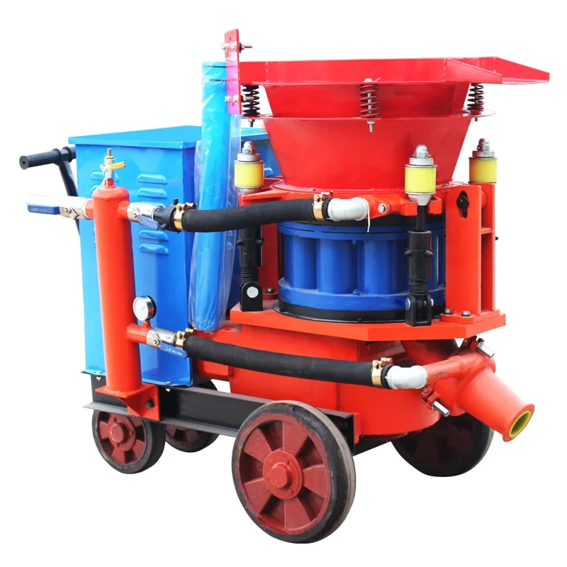 Hot sale concrete mortar spraying plastering machine shotcrete concrete latex spraying machine dry and wet shotcrete machine