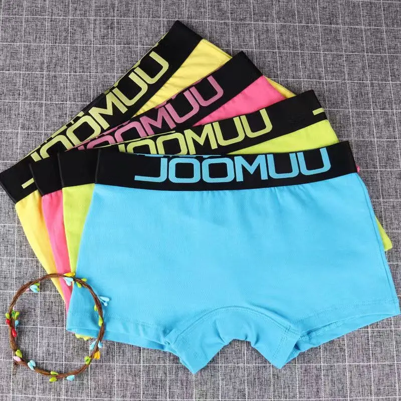 3PCS Popular Solid Women's Cotton Panties Boxer Underwear Ladies Breathable Letter Belt Briefs  Sports Female Knickers Boyshorts