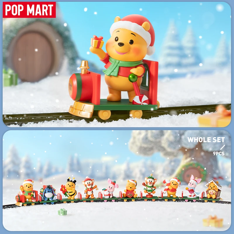 POP MART Disney Winnie the Pooh Gift Giving Series Figures Mystery Box 1PC/9PCS POPMART Blind Box