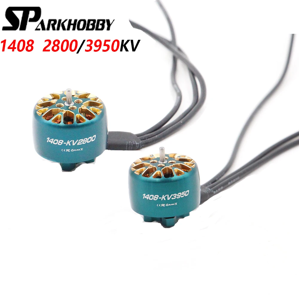 SPARKHOBY1408 KV2800 KV3950 FPV Brushless Motor 3~6S Lipo 1,5mm Schaft 2828 Propeller für 200mm 210mm 220mm Drohnen-Ersatzteile