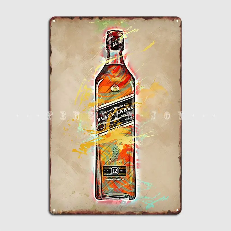 Johnny Walker Poster Metal Plaque Cinema Kitchen Cave Pub Create Wall Decor Tin Sign Posters