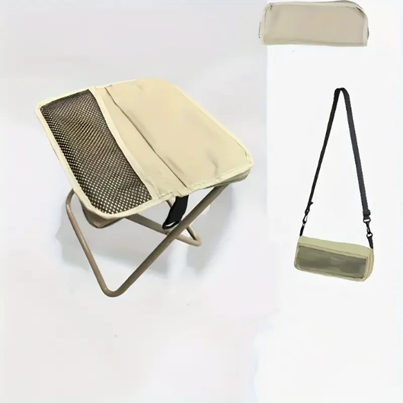 Outdoor leisure,camping and hiking folding stools,shoulder bag style portable stools that can be easily stored