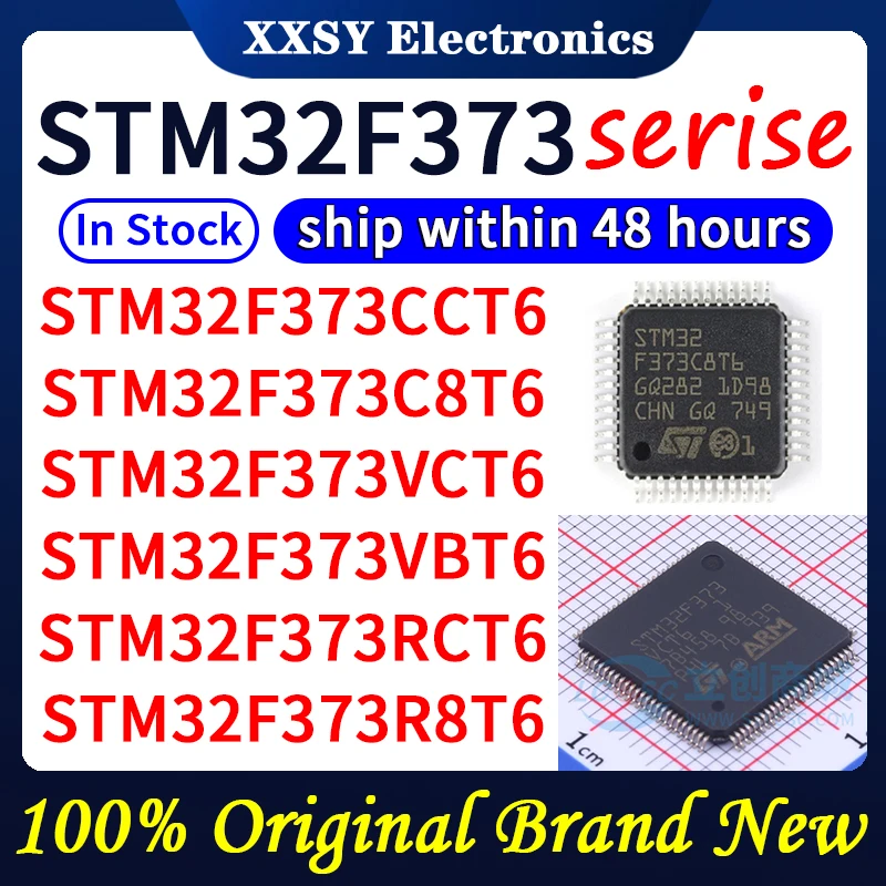 STM32F373CCT6 stm32f373ct6 أصلي عالي الجودة stm373c8t6 stm32f373vt6 stm32f373rt6 stm32f373rt6 STM32F373R8T6 ، جديد