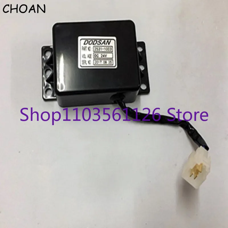 

2531-1003 Реле времени Контроллер Стартер 24 В для Doosan DX300LCA Экскаватор Строительная техника Ремонт Запасные части