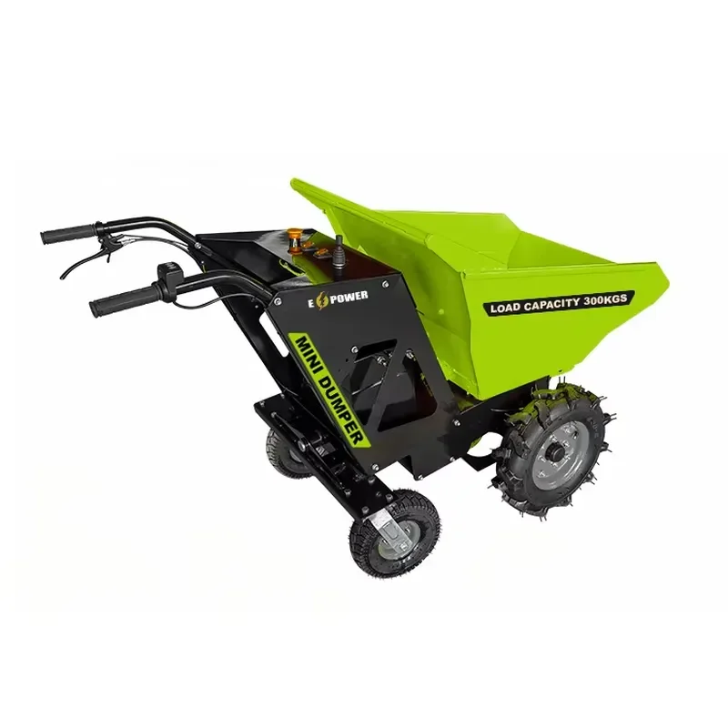 2026 CE Electric Power Wheelbarrow Front Loader Mini Loader Kohler Engine Lead-Acid Battery High Efficiency