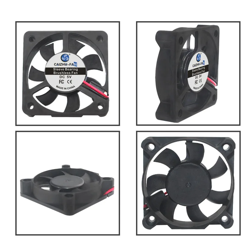 5010 فرش مروحة تيار مستمر 5 فولت 12 فولت 24 فولت 50X50X10mm كم تحمل التيار الكهربائي مشعاع صغير برودة التبريد الصناعي