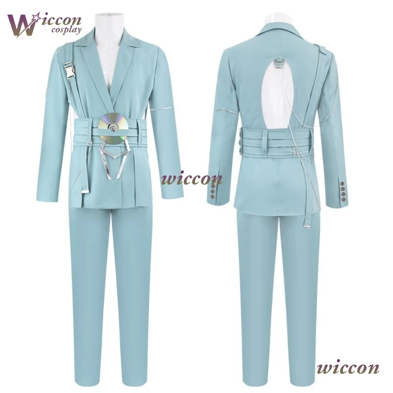 Anime Luka Cos Alien Stage Luka R7 Cosplay Costume Luka Wig Luka White Suit Blue Suit Halloween Party Role Play Outfit For Men — zdjęcie 4