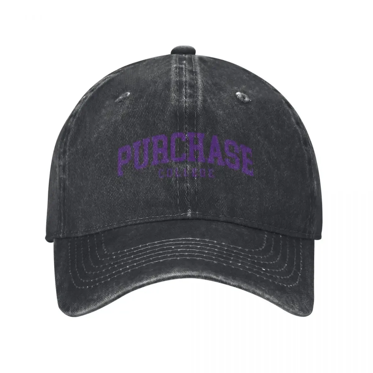 

suny purchase - college font curved Baseball Cap foam party Hat Hood Sun Hat For Children Elegant Women's Hats Men's