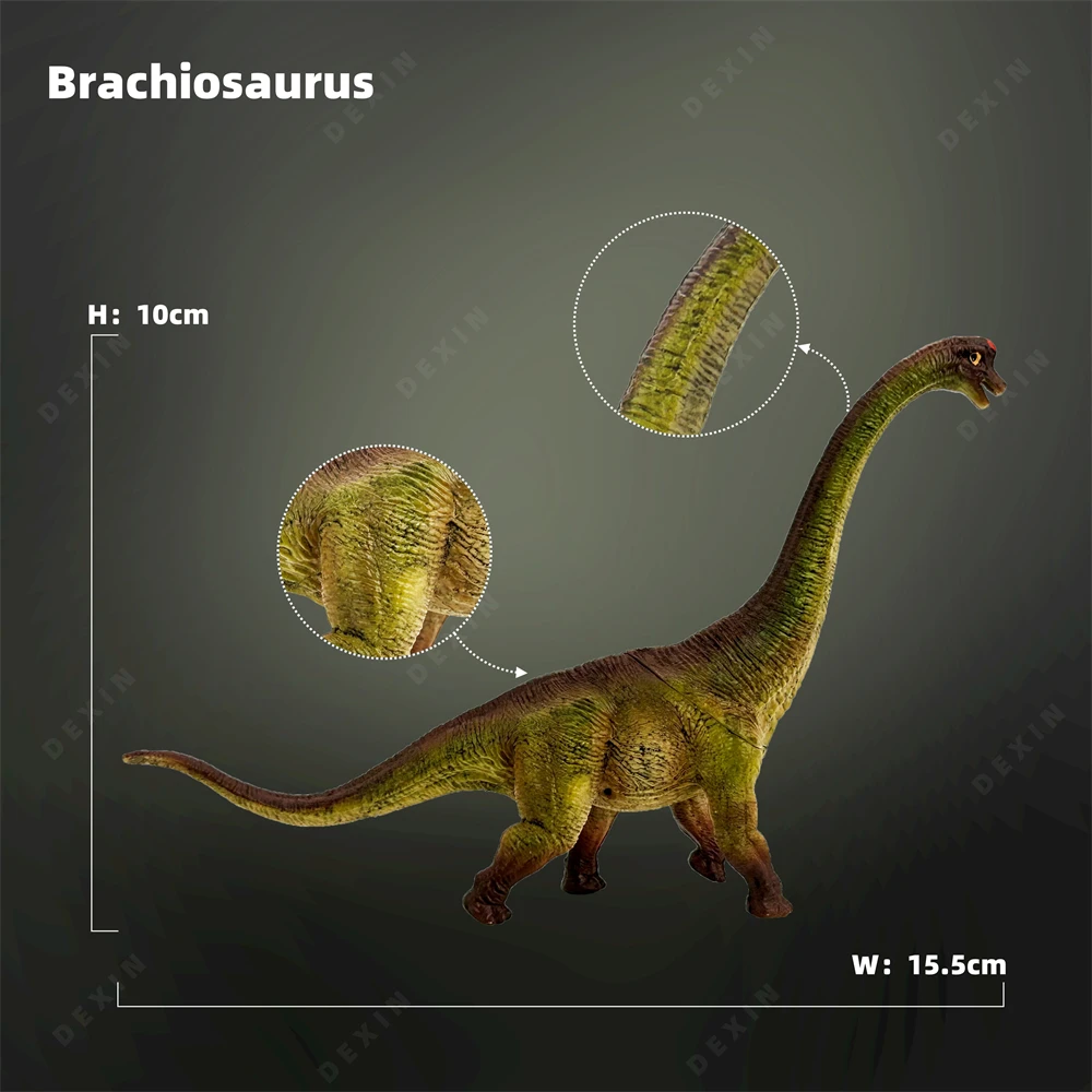 New Jurassic Brachiosaurus Jurassic Park Movie Static Model Animal Decoration Collect Halloween Christmas Birthday Gift KidsToy