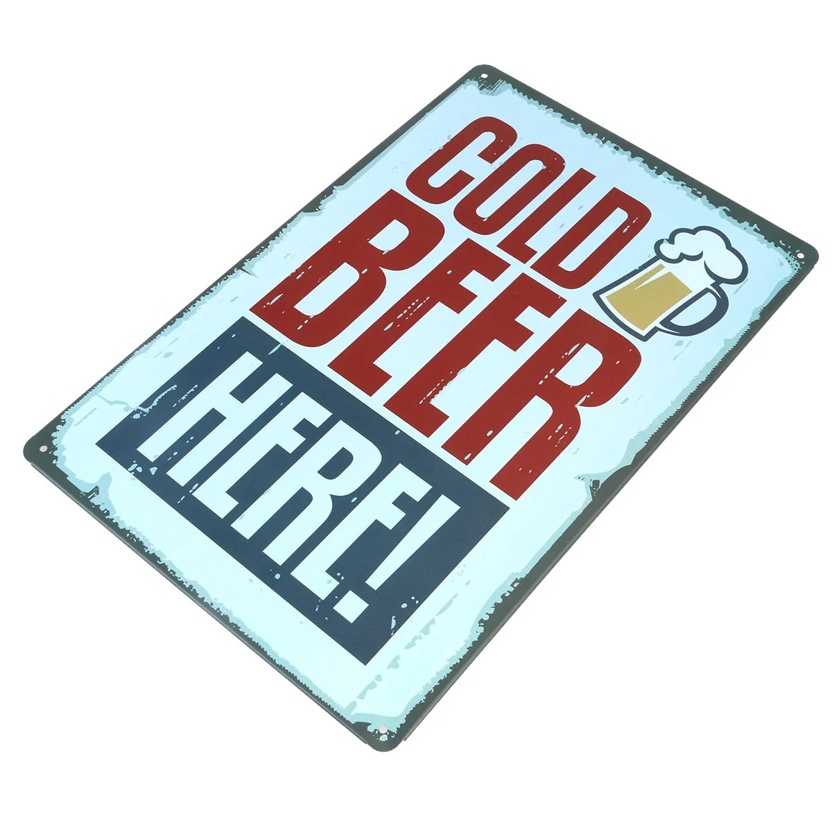 

Retro Vintage Tin Sign Wall Decor Bar Cafe Home Pub Metal Art Poster Enamel Eco-Friendly Pre-Drilled Hanging Unique