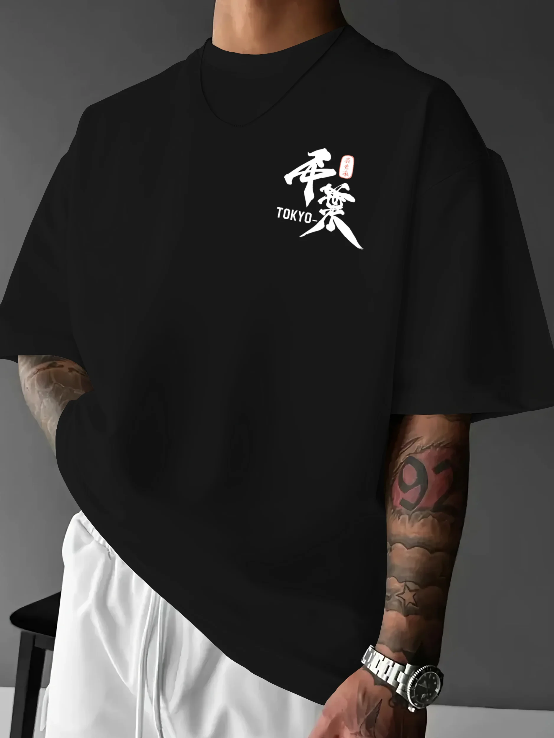 Anime Samurai Tokyo Warrior 100% Cotton Men Women Summer-Autumn Daily Sport Outdoor Leisure Loose Short-Sleeve Street TShirt Top