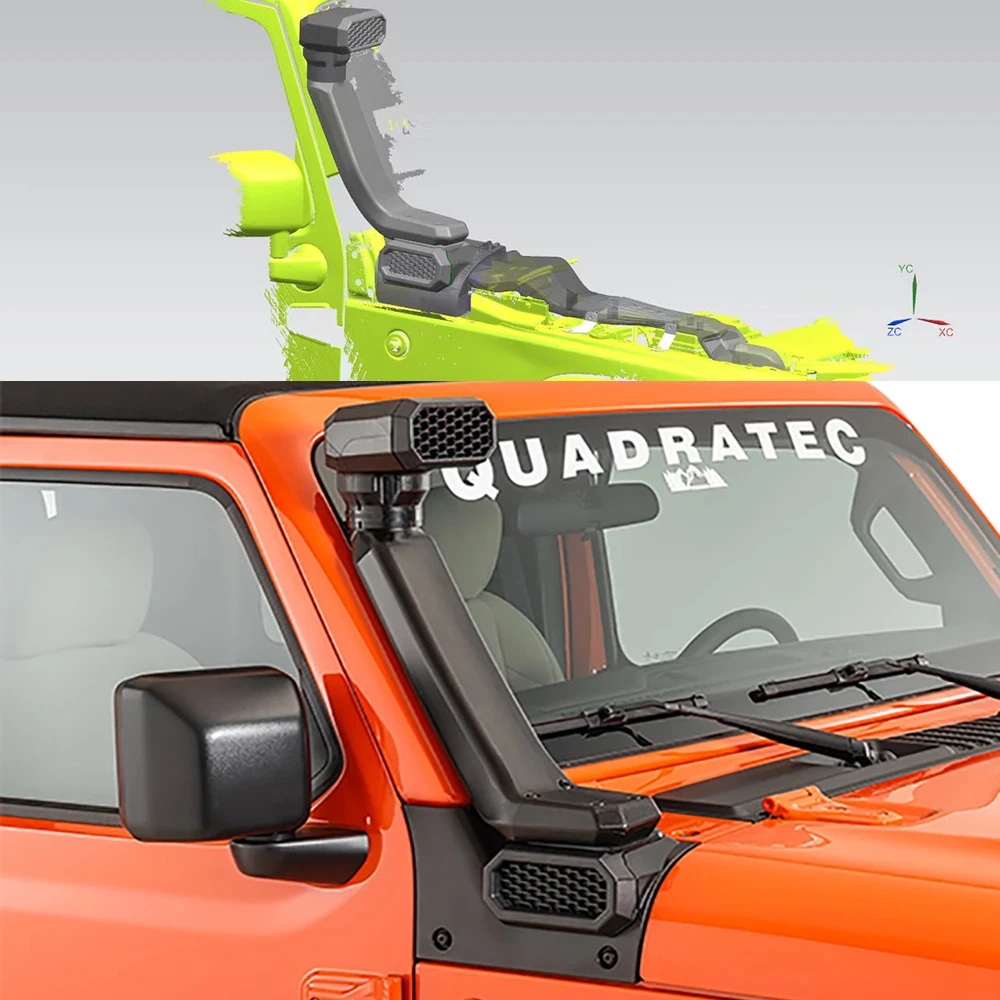Offroad Car parts ABS Black Snorkel Fit For Wrangler JK JL 2007-2023 Gladiator JTAuto Air Intake Car snorkel