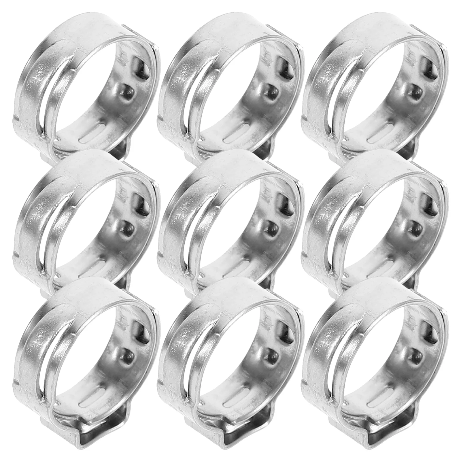 

50 Pcs Clamp Clamps Pex Fittings Tool Professional Crimp Stainless Steel Wire Crimping Ring
