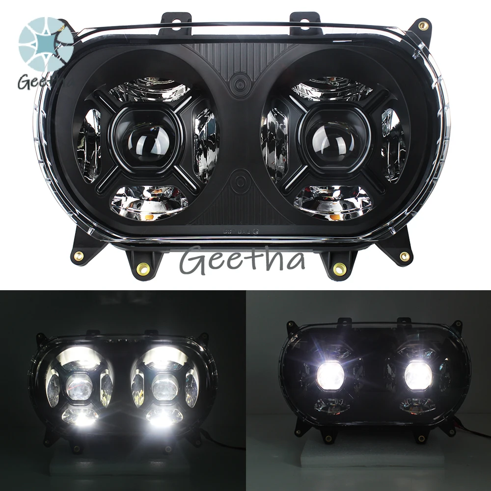 Per faro a LED ad alta potenza adatto per Harley Road Glide 2015+ faro a LED per faro a LED per moto