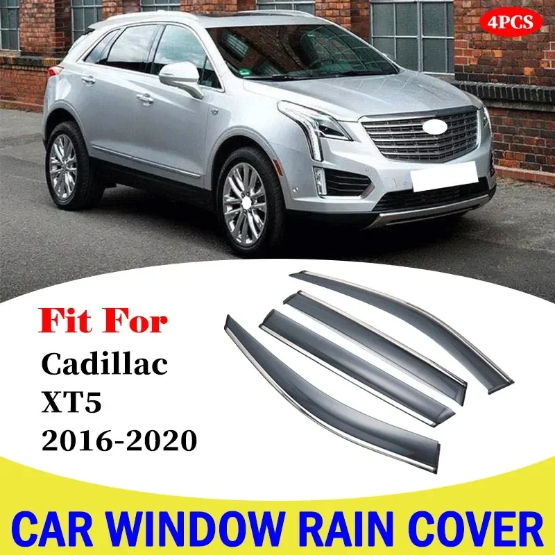 

Window Rain Shield Side Window Deflectors For Cadillac XT5 2016-2020 Window Visor Car Wind Shield Sun Rain Visors Accessories