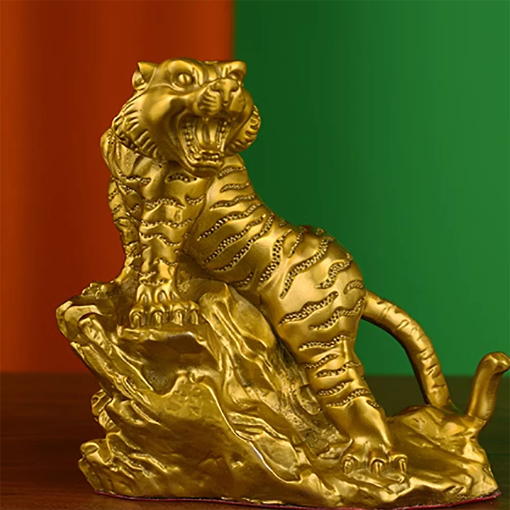 

Pure copper tiger furniture, mountain tiger roar, forest office furniture, living room decorations